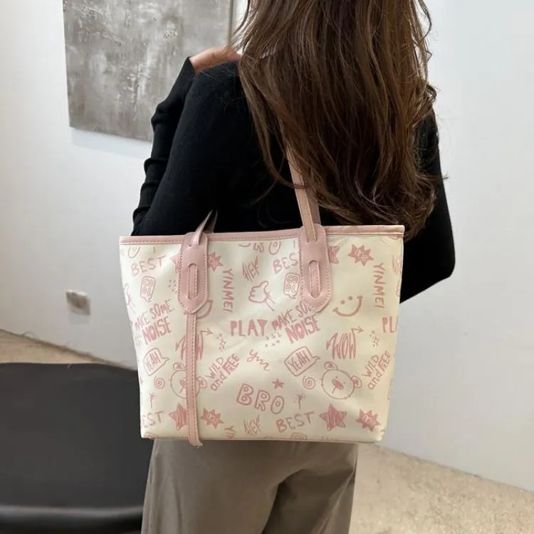 NX DOUGHNUT PU Tote Bag Shoulder Bag Regular Women's Multicolor-34