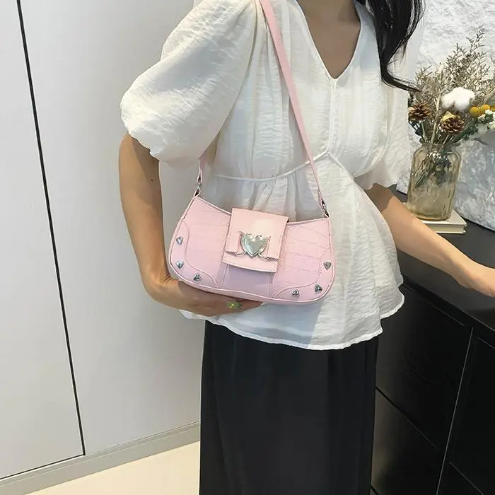 NX DOUGHNUT PU Shoulder Bag Women's White-17
