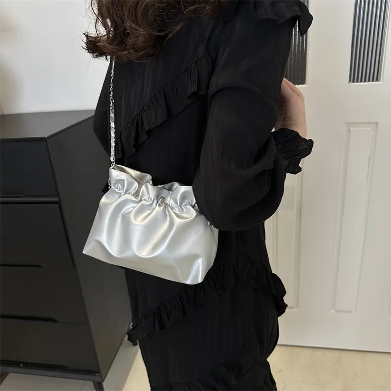 NX DOUGHNUT PU Shoulder Bag Crossbody Bag Regular Women's White Silver Black Coffee-21