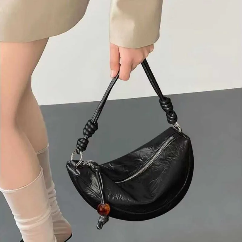 NX DOUGHNUT PU Shoulder Bag Women's Silver/Black-15