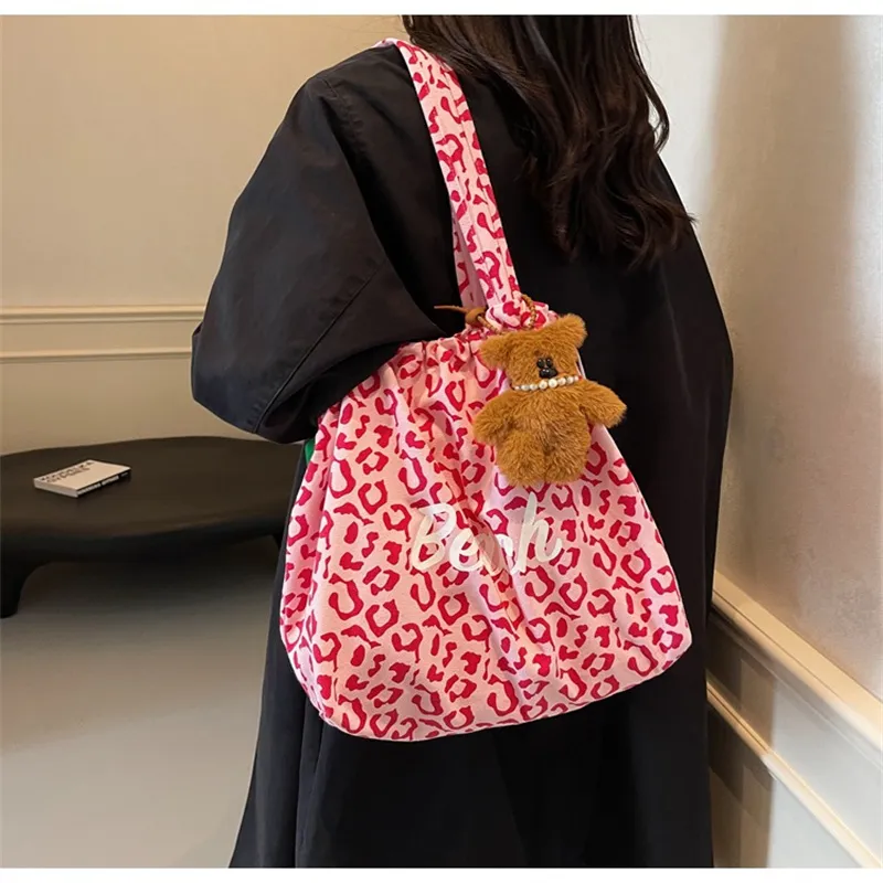 NX DOUGHNUT Canvas Canvas Bag For Students Shopping Bag Tote Bag Regular Women's Multicolor-19