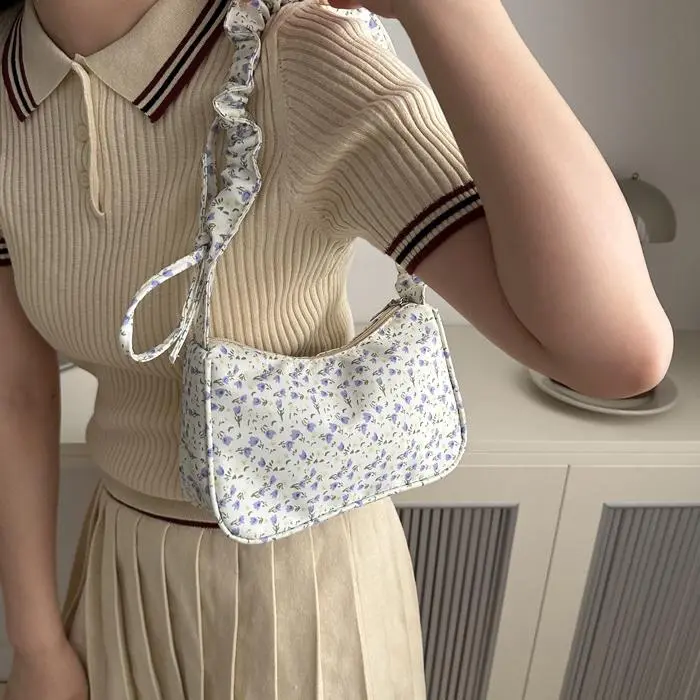 NX DOUGHNUT Oxford Shoulder Bag Women's White-3