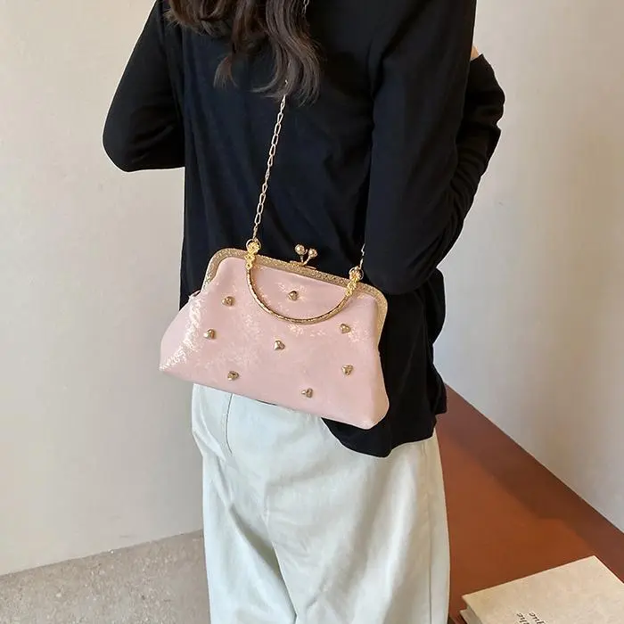 NX DOUGHNUT PU Crossbody Bag, One Shoulder Handbag Women's White/Black/Pink-38