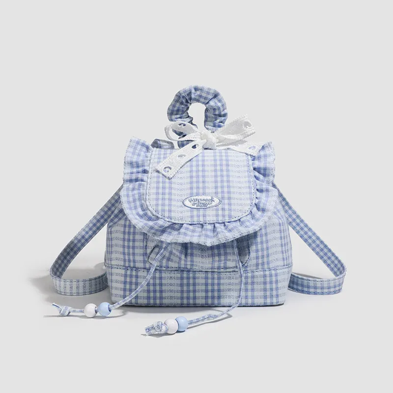 NX DOUGHNUT Canvas Backpack Women's Blue-1