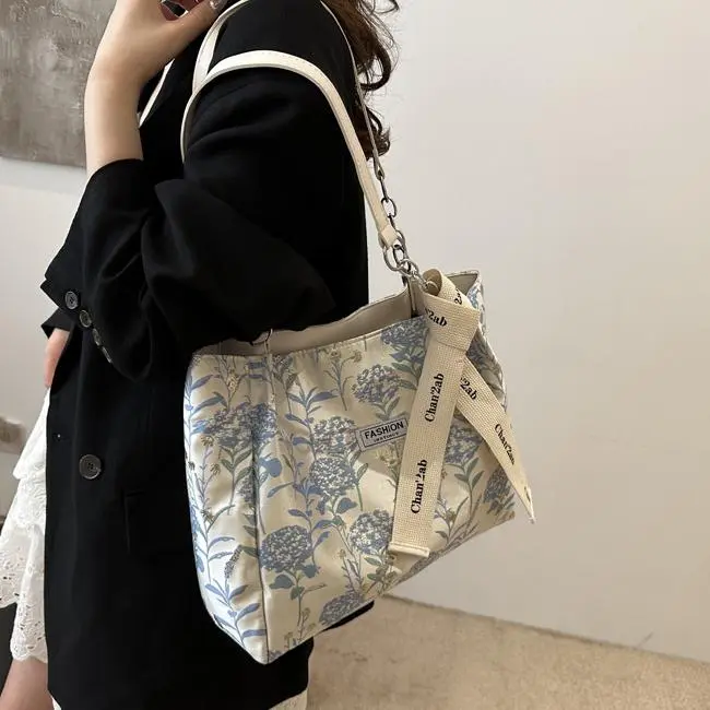 NX DOUGHNUT Canvas Canvas Bag Handbag Shoulder Bag Regular Women's Blue-6