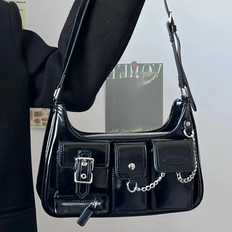 NX DOUGHNUT PU Crossbody Bag, Shoulder Bag Women's Black/White-5