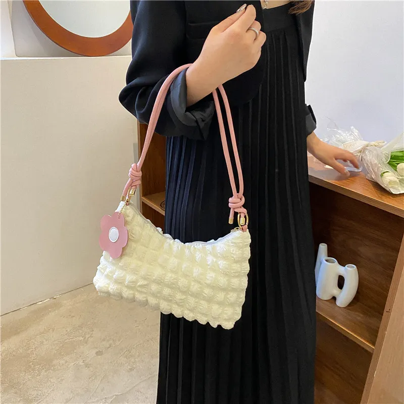NX DOUGHNUT PU Crossbody Bag, Shoulder Bag Women's White-25