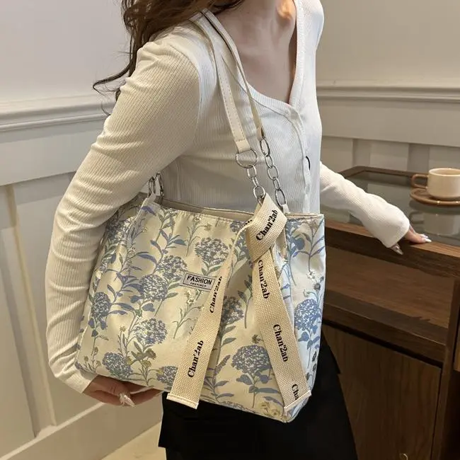 NX DOUGHNUT Canvas Canvas Bag Handbag Shoulder Bag Regular Women's Blue-11