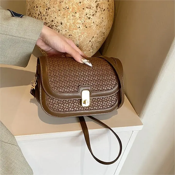 NX DOUGHNUT PU Crossbody Bag, Shoulder Bag Women's Black/Brown/Light Pink/White & Brown-9
