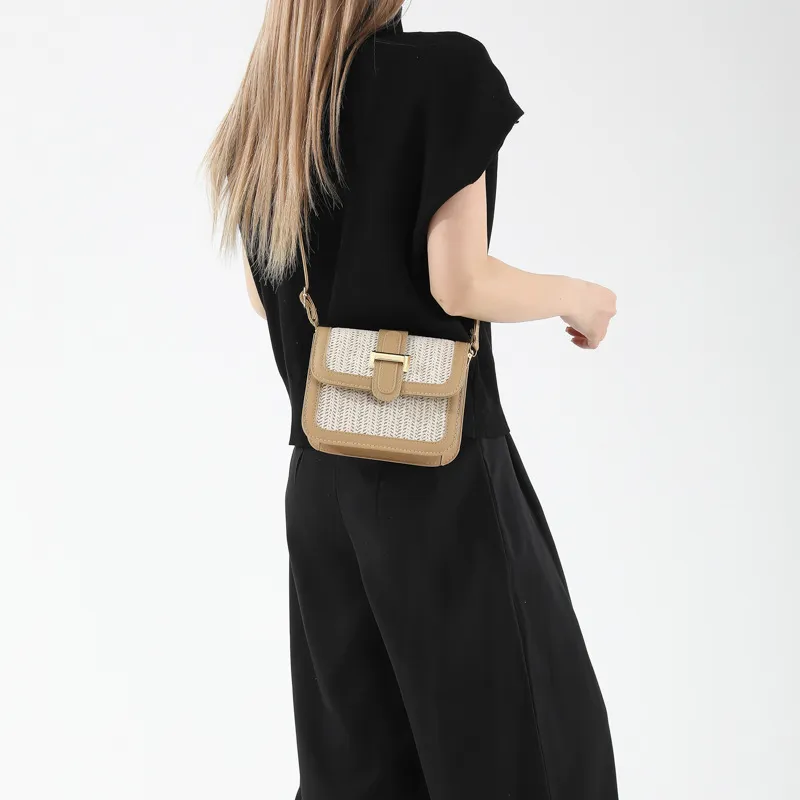 NX DOUGHNUT Pu Crossbody Bag, Shoulder Bag Regular Unisex Black/Khaki/Rose Red-5