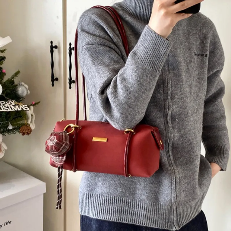 NX DOUGHNUT PU Advanced Textured Fashion Small Square Bag Handbag Regular Women's Multicolor-7