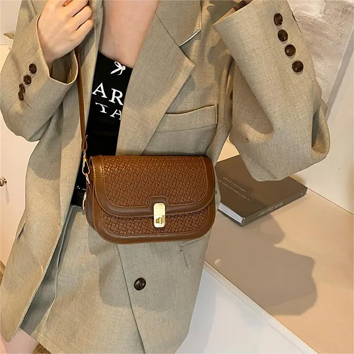 NX DOUGHNUT PU Crossbody Bag, Shoulder Bag Women's Black/Brown/Light Pink/White & Brown-7