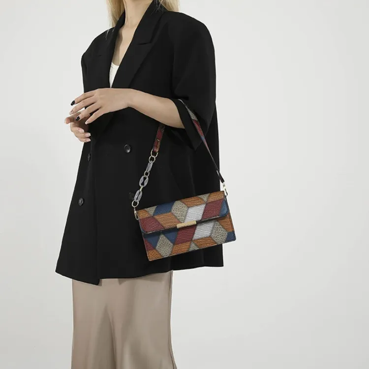 NX DOUGHNUT PU Shoulder Bag Regular Unisex Multicolor-14