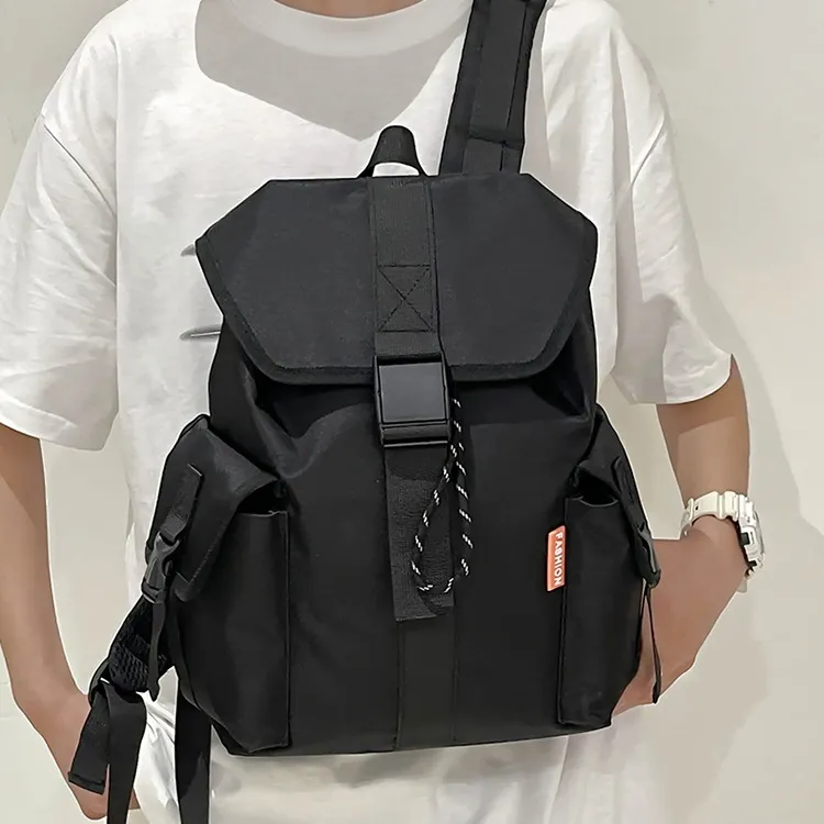 NX DOUGHNUT Nylon Backpack Unisex White/Black-4