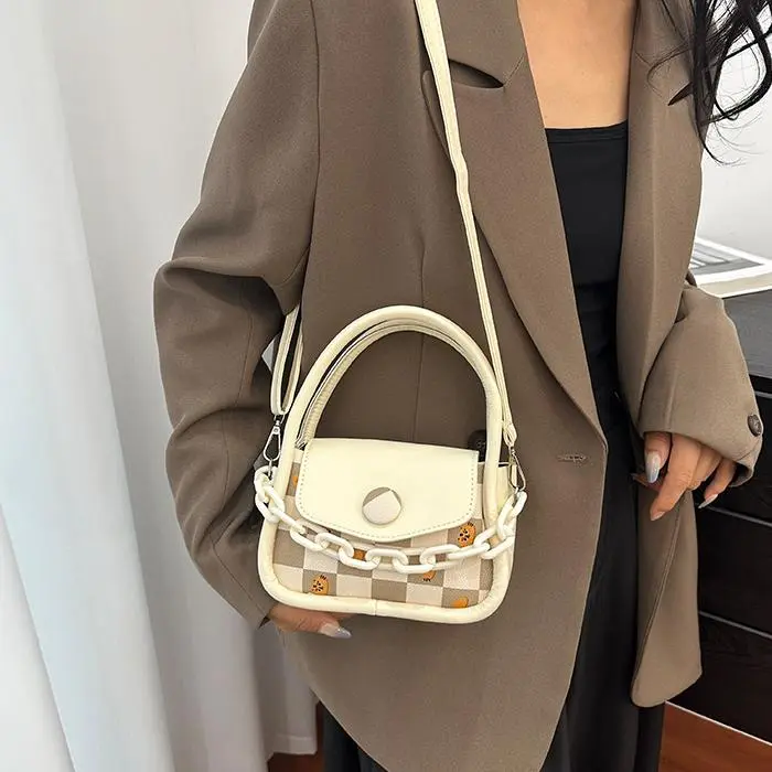 NX DOUGHNUT PU One Shoulder Handbag Women's Pink/Ecru-18