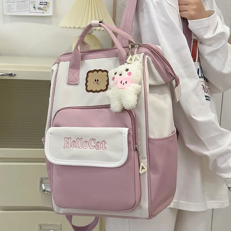 NX DOUGHNUT Nylon Backpack Unisex Multicolor-7