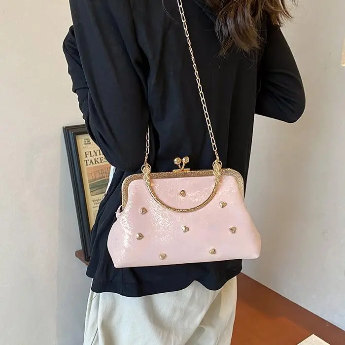 NX DOUGHNUT PU Crossbody Bag, One Shoulder Handbag Women's White/Black/Pink-36