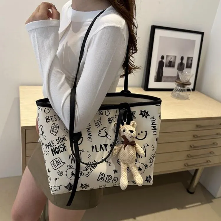 NX DOUGHNUT PU Tote Bag Shoulder Bag Regular Women's Multicolor-43
