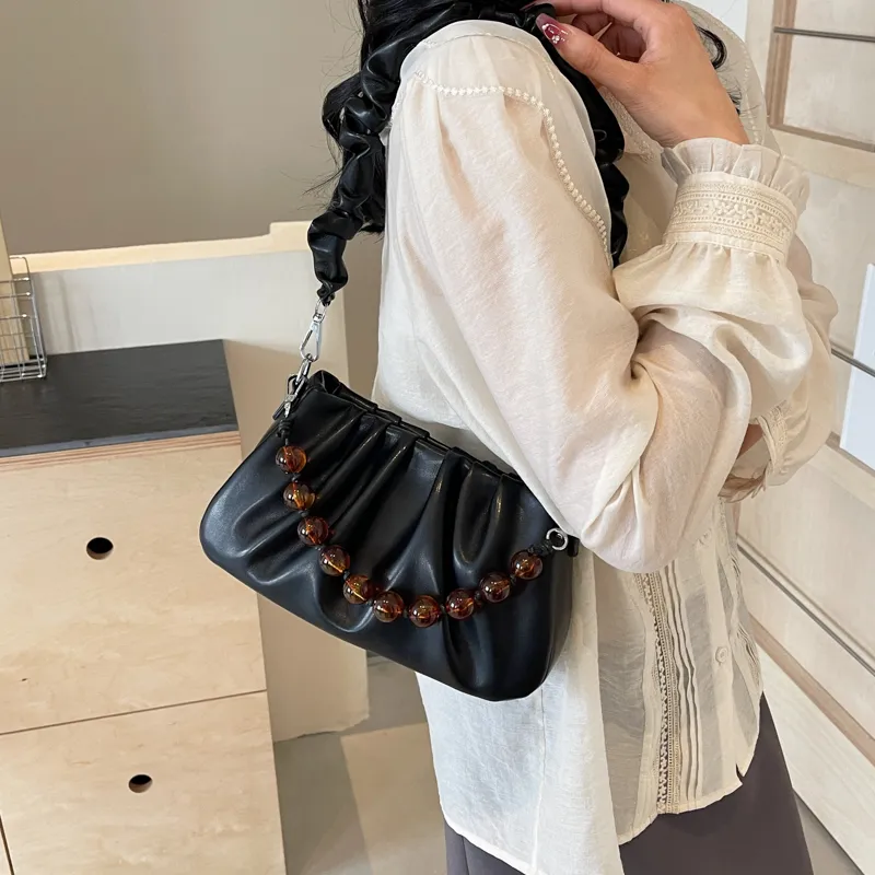 NX DOUGHNUT PU Crossbody Bag, Shoulder Bag Women's Ecru/Pink/Silver/Black-26