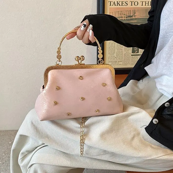NX DOUGHNUT PU Crossbody Bag, One Shoulder Handbag Women's White/Black/Pink-19