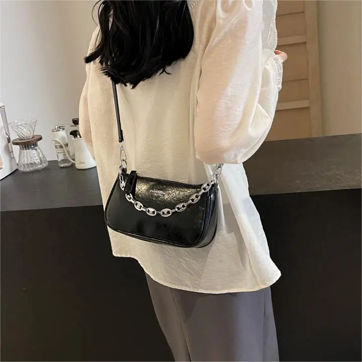 NX DOUGHNUT PU Handbag, Shoulder Bag Women's Silver, Dazzling Color, Silver, Black, Pink, Gold-39