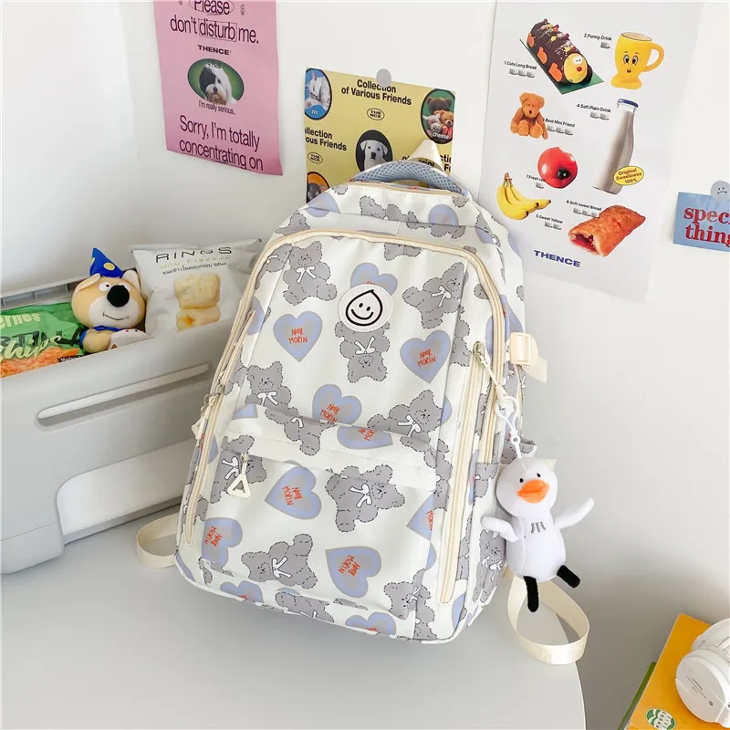 NX DOUGHNUT Composite Cloth Backpack Unisex Multicolor-21