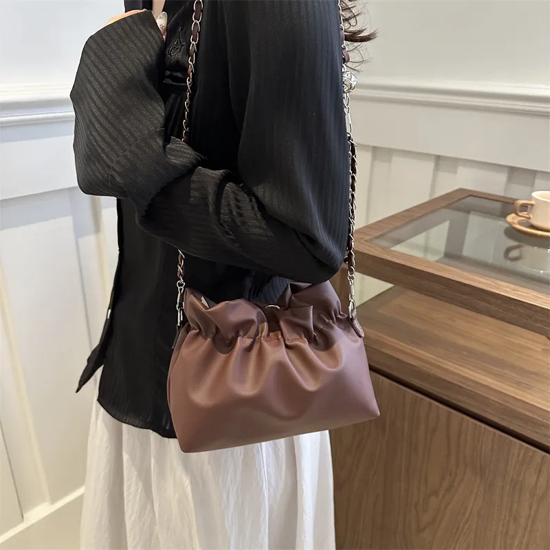 NX DOUGHNUT PU Shoulder Bag Crossbody Bag Regular Women's White Silver Black Coffee-13