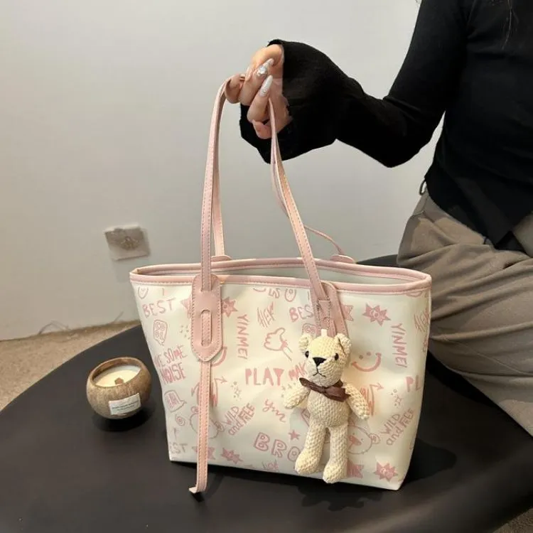 NX DOUGHNUT PU Tote Bag Shoulder Bag Regular Women's Multicolor-7