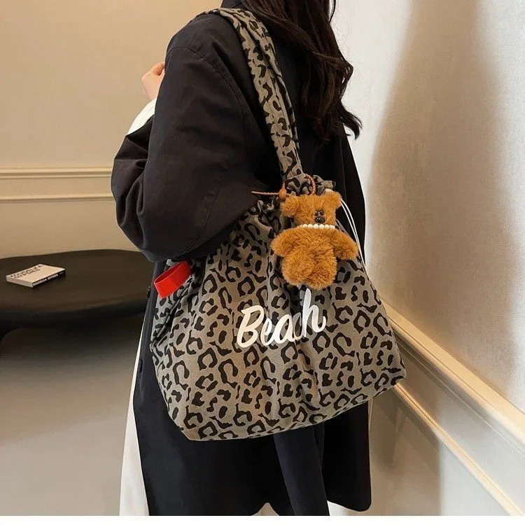 NX DOUGHNUT Canvas Canvas Bag For Students Shopping Bag Tote Bag Regular Women's Multicolor-1