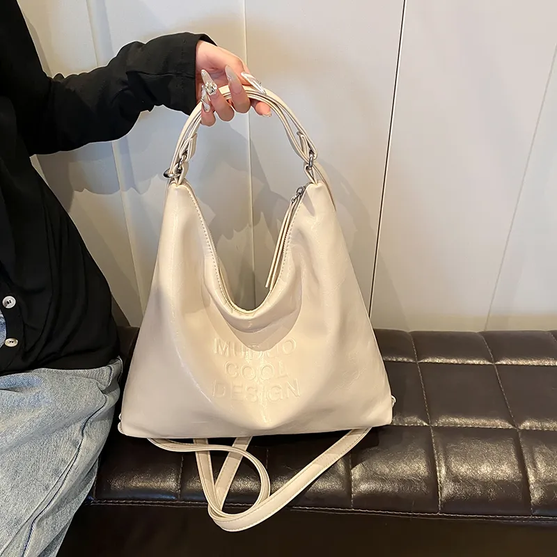 NX DOUGHNUT PU Backpack Women's White Silver Black-14