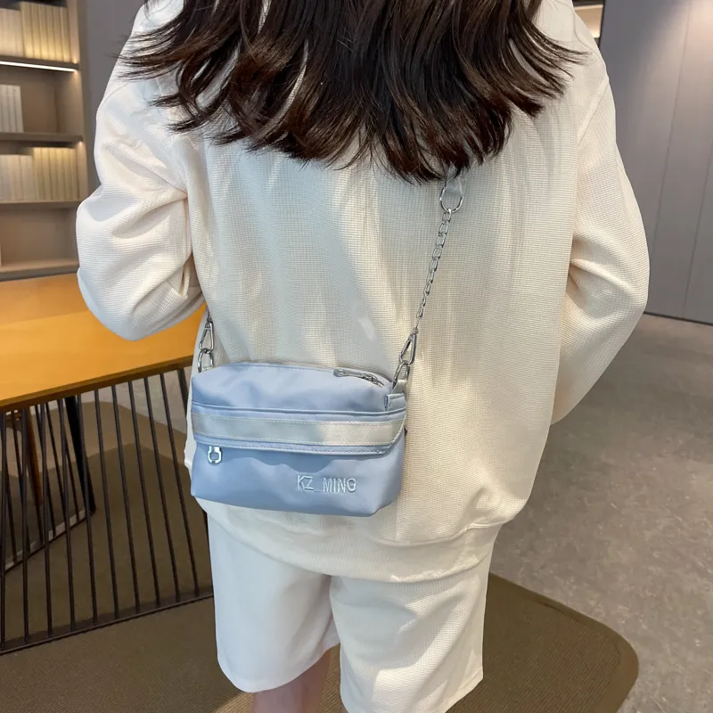 NX DOUGHNUT Fabric Shoulder Bag, Crossbody Bag Regular Women's Black/Light Yellow/Light Blue/Lake Blue/Pink-66