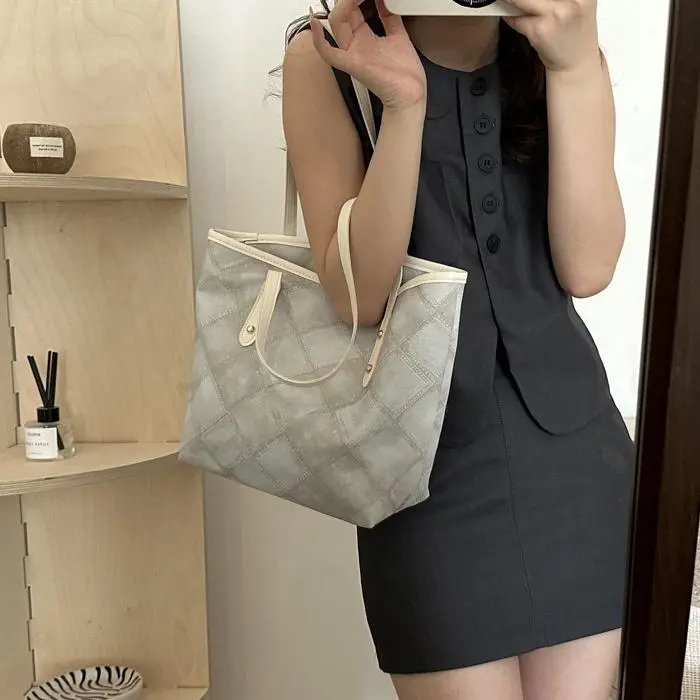 NX DOUGHNUT PU Shoulder Bag Women's White-29