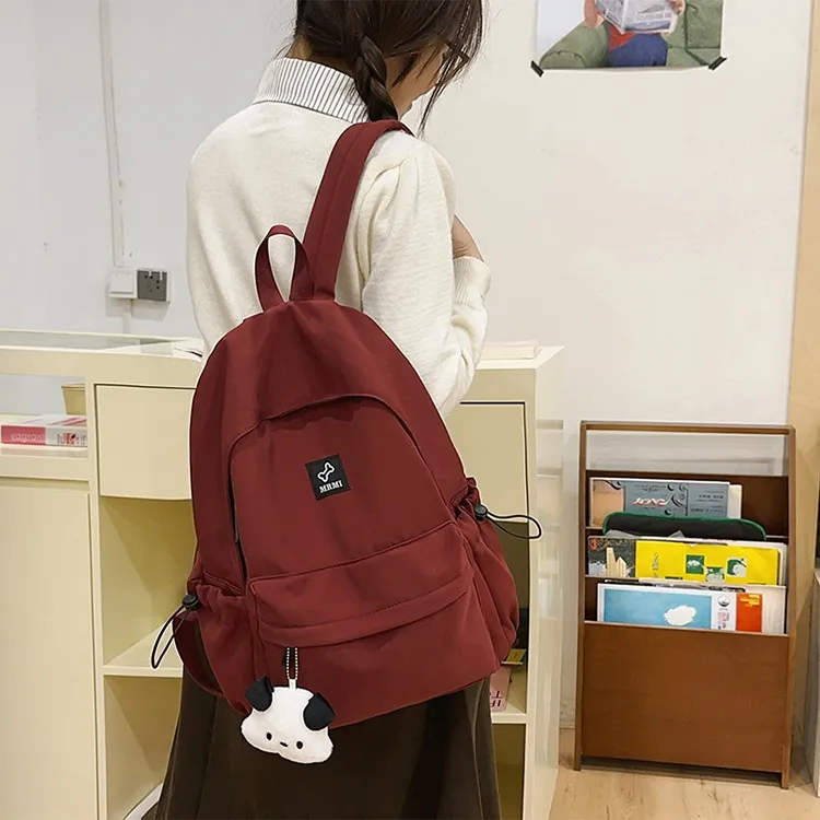 NX DOUGHNUT Nylon Classroom Versatile Everyday Commute Backpack Unisex Multicolor-5