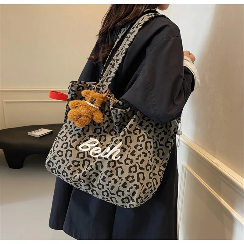 NX DOUGHNUT Canvas Canvas Bag For Students Shopping Bag Tote Bag Regular Women's Multicolor-15