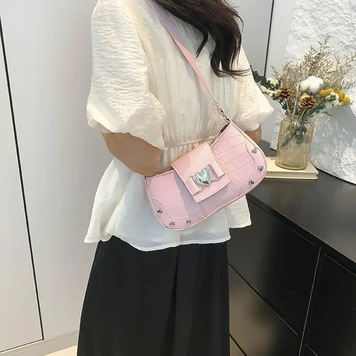 NX DOUGHNUT PU Shoulder Bag Women's White-14