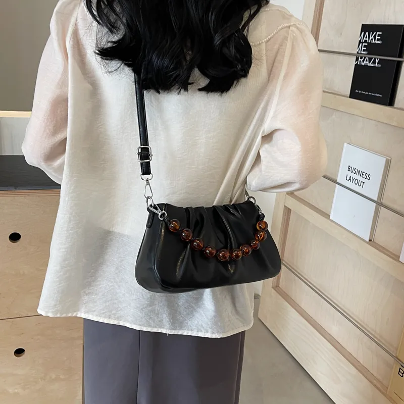 NX DOUGHNUT PU Crossbody Bag, Shoulder Bag Women's Ecru/Pink/Silver/Black-23