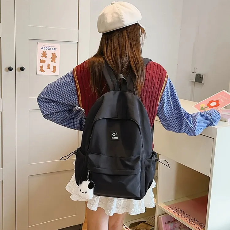 NX DOUGHNUT Nylon Classroom Versatile Everyday Commute Backpack Unisex Multicolor-15