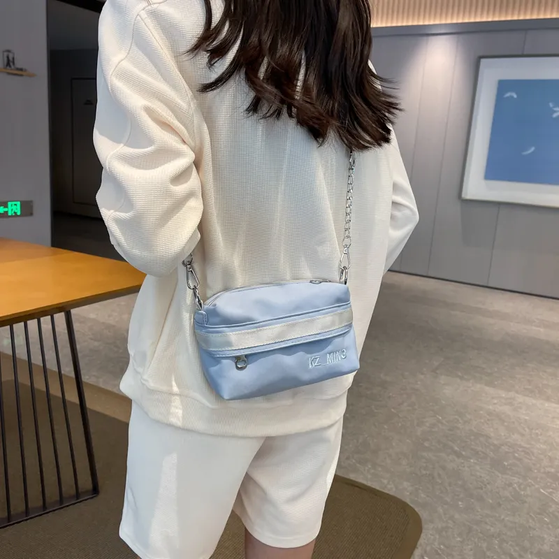 NX DOUGHNUT Fabric Shoulder Bag, Crossbody Bag Regular Women's Black/Light Yellow/Light Blue/Lake Blue/Pink-64