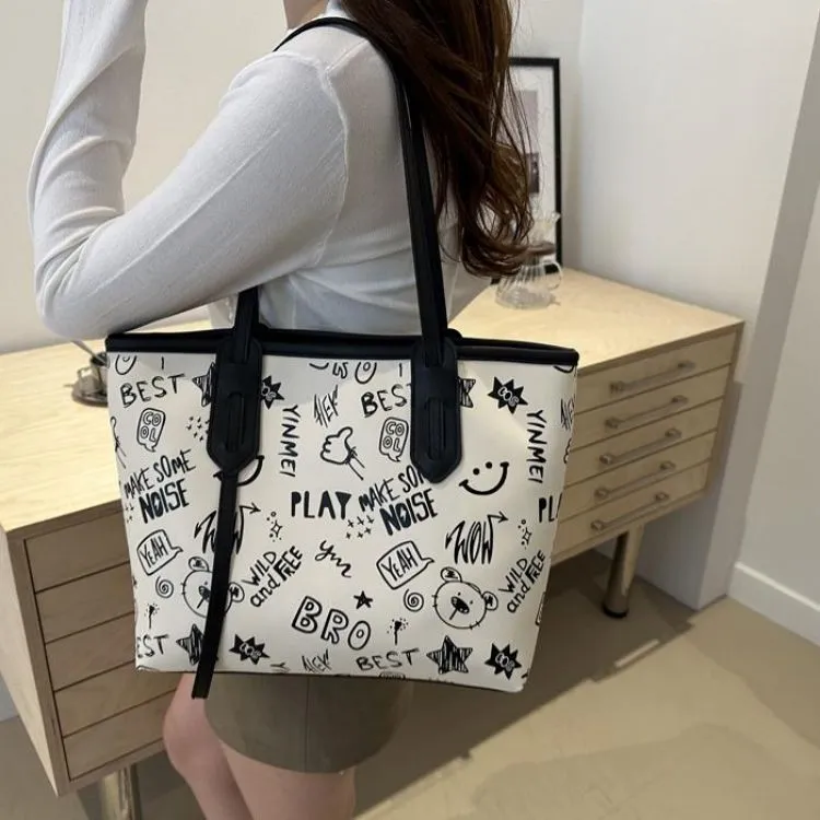 NX DOUGHNUT PU Tote Bag Shoulder Bag Regular Women's Multicolor-46