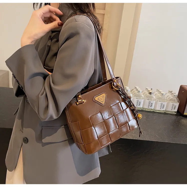 NX DOUGHNUT PU Handbag Shoulder Bag Women's Black/Ancora Red/Coffee/Brown-16