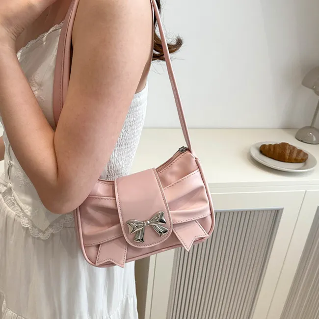 NX DOUGHNUT PU Shoulder Bag Regular Women's Pink White Silver Khaki Brown Black-31