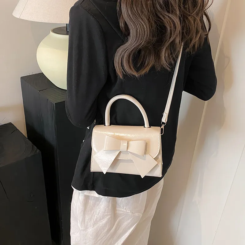 NX DOUGHNUT PU Small Square Bag, Shoulder Bag, Crossbody Bag, Handbag Women's White/Black/Silver-14