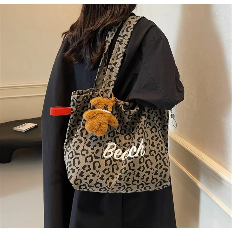 NX DOUGHNUT Canvas Canvas Bag For Students Shopping Bag Tote Bag Regular Women's Multicolor-16