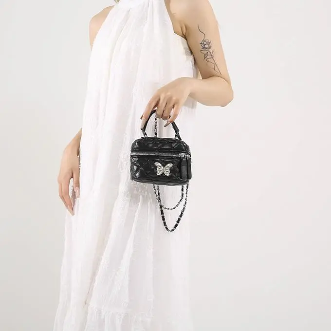 NX DOUGHNUT PU Handbag Regular Women's Black/White/Silver/Pink/Khaki-43