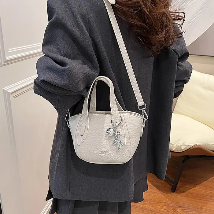 NX DOUGHNUT PU Shoulder Bag, Crossbody Bag, Handbag Regular Women's Ecru/Khaki/Black-22