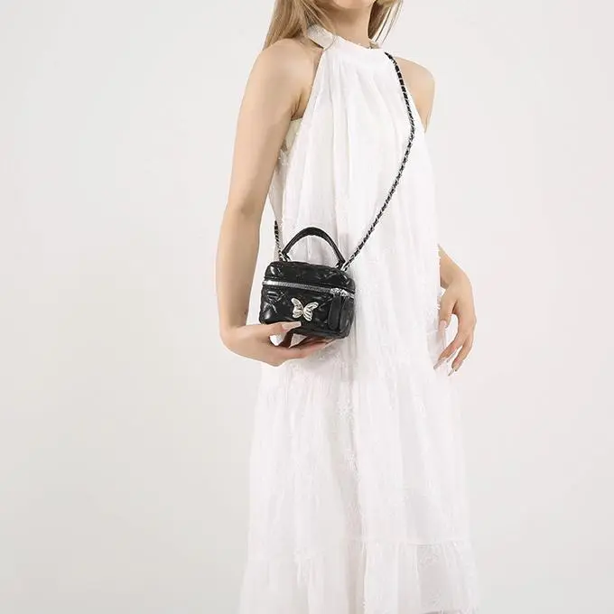 NX DOUGHNUT PU Handbag Regular Women's Black/White/Silver/Pink/Khaki-47