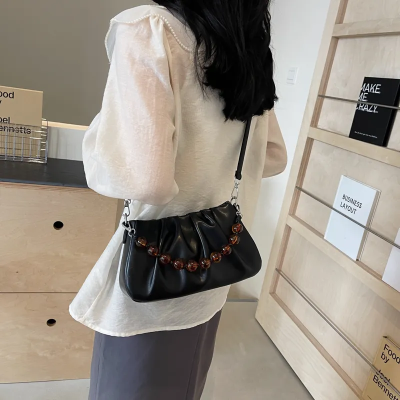 NX DOUGHNUT PU Crossbody Bag, Shoulder Bag Women's Ecru/Pink/Silver/Black-47