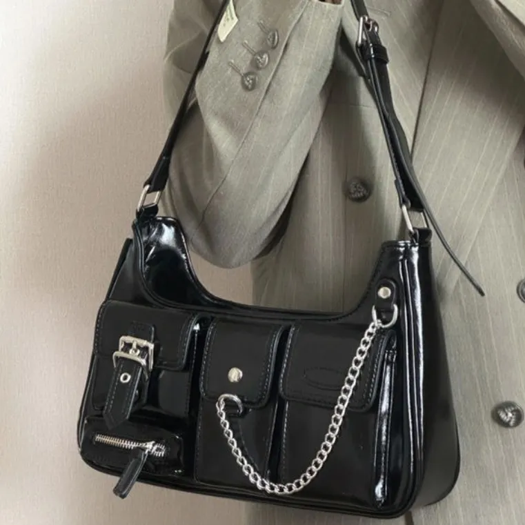NX DOUGHNUT PU Crossbody Bag, Shoulder Bag Women's Black/White-2