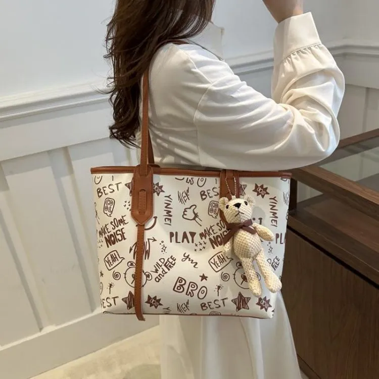 NX DOUGHNUT PU Tote Bag Shoulder Bag Regular Women's Multicolor-25