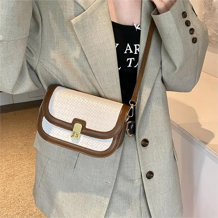 NX DOUGHNUT PU Crossbody Bag, Shoulder Bag Women's Black/Brown/Light Pink/White & Brown-47